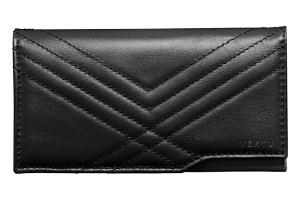 CASE BAG QUILTED LEATHER BLACK