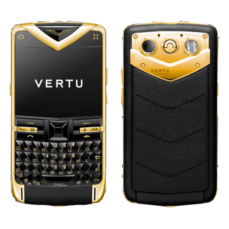  Vertu Constellation Quest Yellow gold, black leather