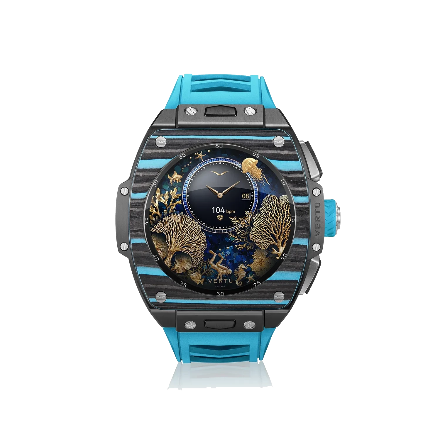 GRAND WATCH — Чёрно-синий карбон