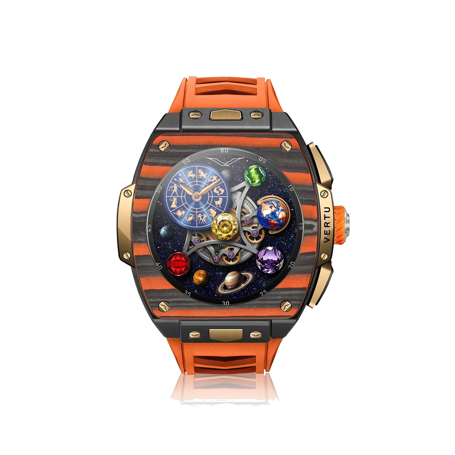 GRAND WATCH – Gold – Black and Orange Carboniferous