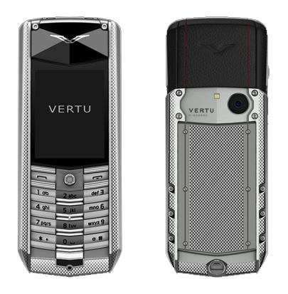  Vertu Ascent 2010 corrugated titanium, black leather