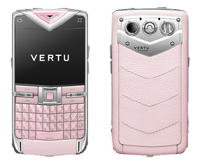  Vertu Constellation Quest The Polishing. stainless. steel, pink leather